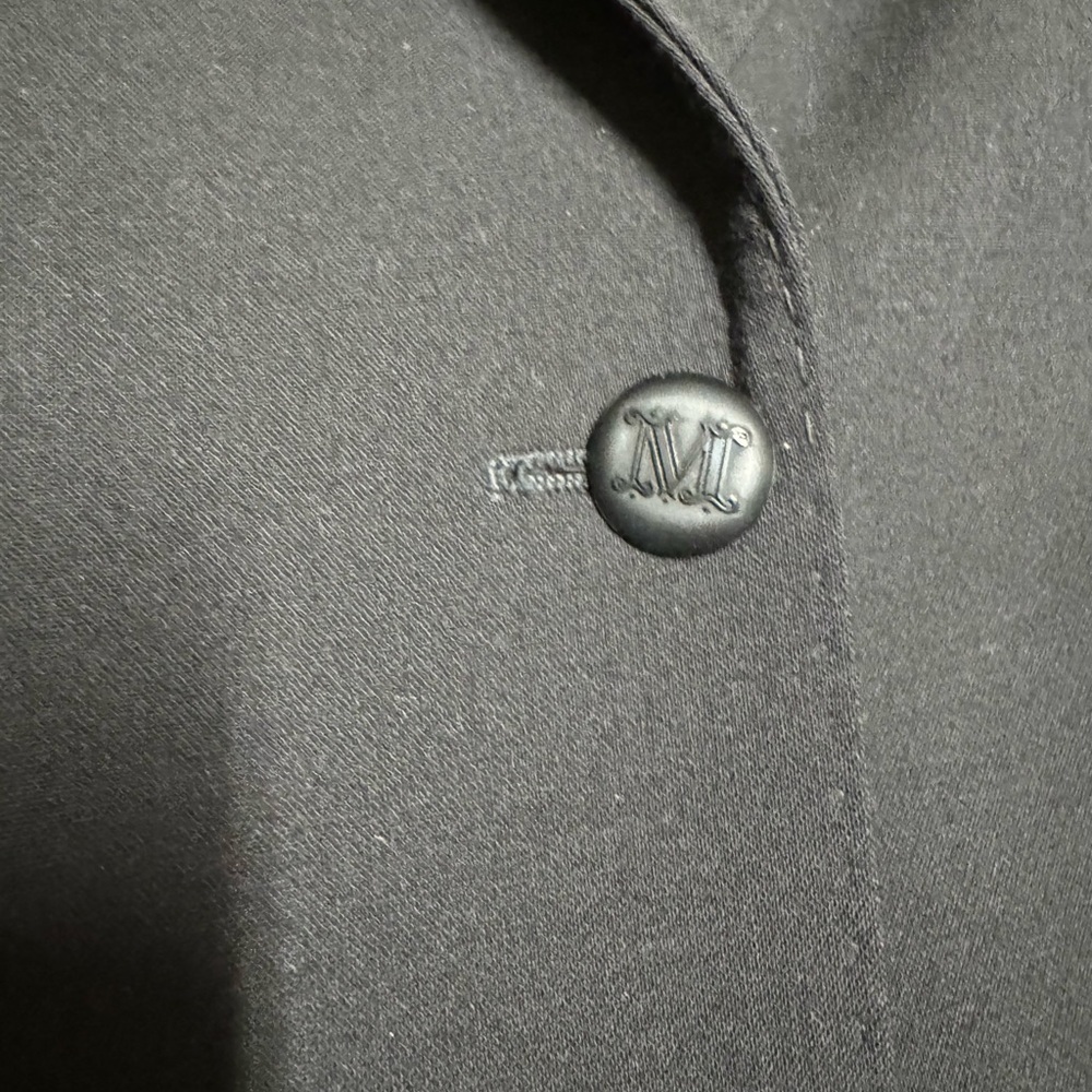MaxMara Black Single-Button Wool Blazer - Picture 6 of 16